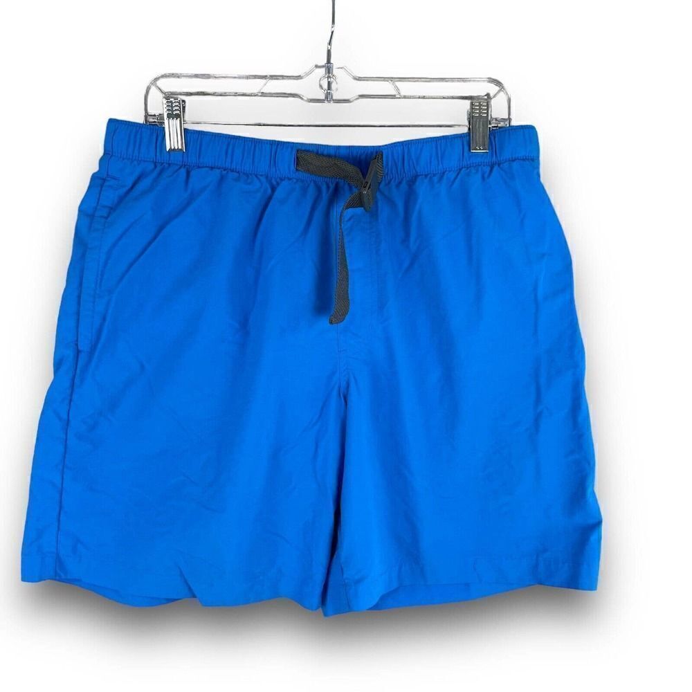 Columbia Whidbey Water Shorts Mens Medium Blue Adjustable Swim Trunks Lined